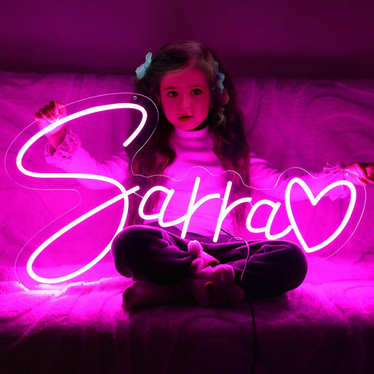 Custom Neon Signs, Personalized LED Neon Light Signs for Wedding, Neon Sign Customizable for Wall Decor, Birthday Party, Bedroom, Company Shop Logo, Neon Light Name Sign Gifts