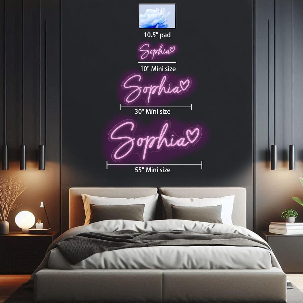 Custom Neon Signs for Wall Decor - Personalized LED Neon Light for Home Decor, Wedding, Birthday Parties, and Business Signage