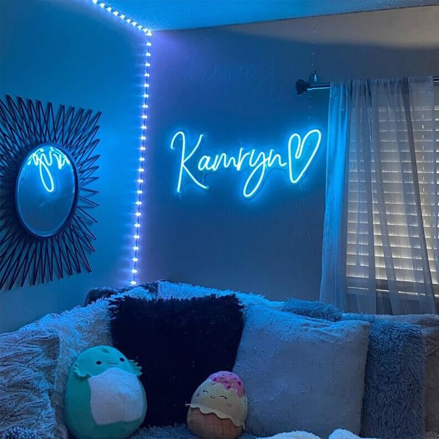 Custom Neon Signs, Personalized LED Neon Light Signs for Wedding, Neon Sign Customizable for Wall Decor, Birthday Party, Bedroom, Company Shop Logo, Neon Light Name Sign Gifts