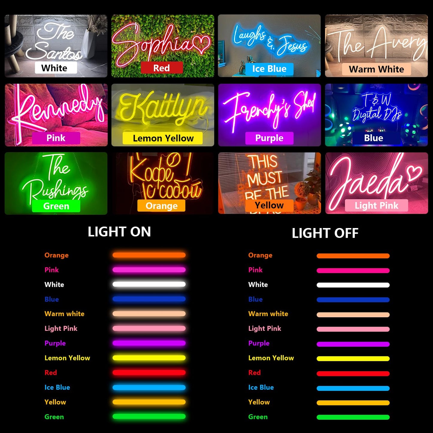 Custom Neon Sign, Personalized Neon Signs for Wall Decor, LED Signs for Bedroom Shops Wedding Birthday Party, Customizable Name Logo