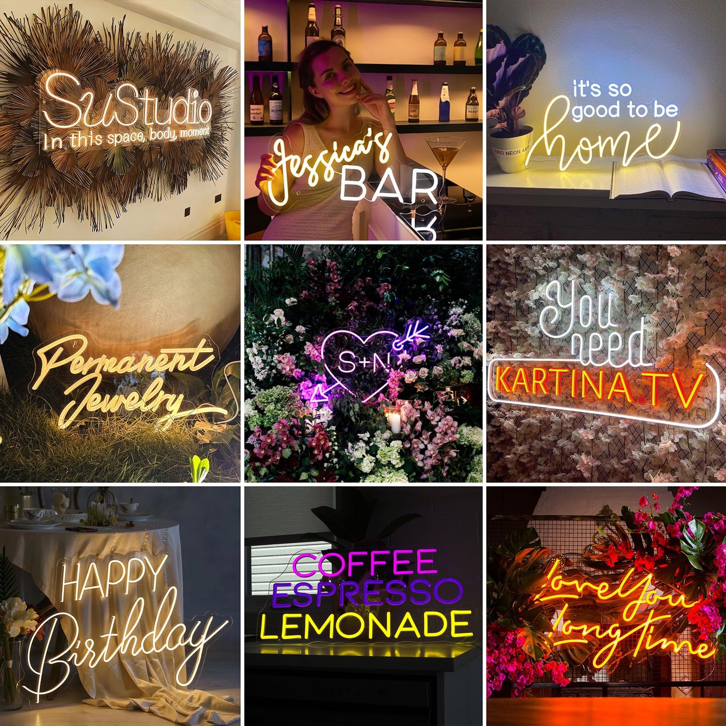 Custom Neon Sign, Neon Sign Customizable Large LED Wedding Neon Name Lights Sign, Custom Neon Signs Personalized for Wedding Anniversary, Neon Light Up Sign for Christmas Party Gift Sign